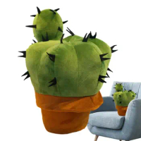 Cactus Plush Cactus Shaped Plush Cushion Cactus Plant Decorative Accessory Cactus Throw Pillow For Chair Decor Child’s Bed