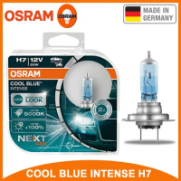 OSRAM COOL BLUE INTENSIVE H4 H7 55W 5000K Headlight H1 H11 HB3 HB4 9005 9006 Car Halogen Bulb +100% Brightness Hi/lo Beam (2PCS)