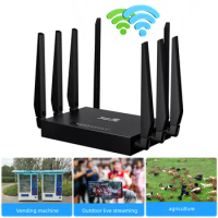 5G CPE WIFI6 Router 4*LAN 1*WAN Ports WIFI Router with SIM Card Solt Dual Band 2.4G+5.8G Modem Router 5dBi High Gain Antennas