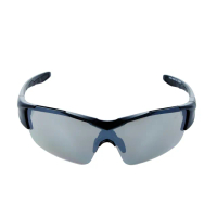【Z-POLS】新一代消光黑框 鼻墊可調全新設計 一片式電鍍鏡面PC抗UV400運動太陽眼鏡(帥氣設計)