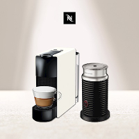 Nespresso 膠囊咖啡機 Essenza Mini (優雅灰/純潔白/鋼琴黑/寶石紅) Aeroccino3奶泡機(三色) 組合