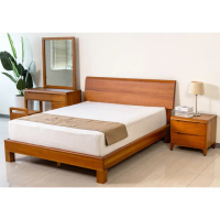【Mahogany 瑪荷尼家具】全原木 桃花心木 柏林6尺床架(雙人加大床架)