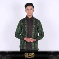 Baju Batik BHS Excellent Warna Hijau Olive 2XL