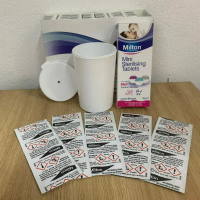 Combo Hộp 50 Viên tiệt trùng milton mini và Cốc tiệt trùng cốc nguyệt san