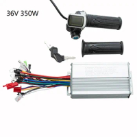 36V/48V 350W Motors Brushless Controller Plus Knob Set With Thumb Throttle Grip For Electric Scooters E-bikes Accessories