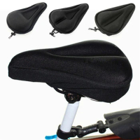 3D Soft Bicycle Seat Breathable Bicycle Saddle Seat Thickened Mountain Bike Seat Cushion Cycling Pad Cushion Cover Bike Parts