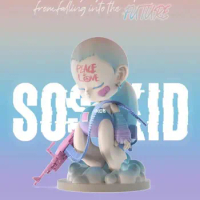 SOS KID Soskid Series Blind Box Guess Bag Caja Ciega Toys Doll Cute Anime Figure Desktop Ornaments Gift Collection