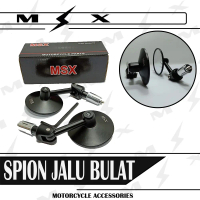 MSX Spion Jalu Stang Bulat Cembung  Bahan Full Cnc Accessories  Sepeda Motor Universal Scoopy, Nmax,