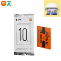 10/20pcs Sheets Original Xiaomi ZINK Pocket Printer Paper Self-adhesive Photo Print For Xiaomi 3-inch Mini Pocket Photo Printer
