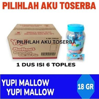 YUPI MALLOW CRUNCHY CHOCO PIE JAR ( HARGA 1 DUS )