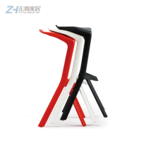 Nordic Bar Chair Simple Modern Fashion Bar Stool Creative Plastic Distinctive Stool Folding Bar Chair High Stool