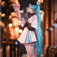 Top Hatsune Future cos Clothing Girl Detective miku Little Detective Cloak Outfit cosplay Women