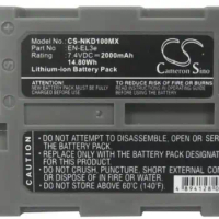 cameron sino 2000mah battery for NIKON D100 D100 SLR D200 D300 D300S D50 D70 D700 D70s D80 D90 D900 DSLR D700 EN-EL3e