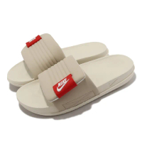 【NIKE 耐吉】拖鞋 Wmns Offcourt Adjust Slide 女鞋 男鞋 米 紅 一片拖 魔鬼氈(DV1033-100)
