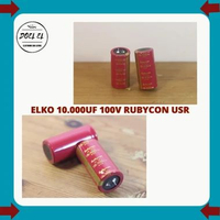 1 PCS KAPASITOR ELKO 10.000 UF 100 V RUBYCON ORIGINAL USR | ELKO 10000UF 100V RUBYCON USR