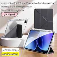 For xiaomi pad 8 redmi 2 Y-shaped Acrylic Case mi 6/6 Pro 7 Mi พับได้ หลังใส กันกระแทก เคส 2023 se11