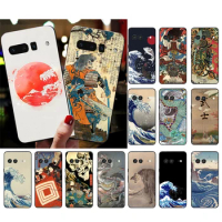 Phone Case for Google Pixel 8 7 Pro 7a 6A 6 Pro 5A 4A 3A Pixel 4 XL Pixel 5 6 4 3 3A XL Funda Japanese Art