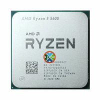 AMD R5 5600 Ryzen 5 5600 R5 5600 3.5 GHz 6-Core 12-Thread CPU Processor 7NM L3=32M 100-000000927 Socket AM4