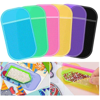 DIY Anti-Slip Tools Sticky Mat for 5D DIY Diamond Painting Non-Slip Universal Gel Pad for Diamond Embroidery Tool Accessories