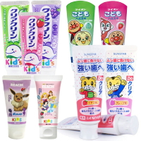 日本 SUNSTAR 兒童牙膏 巧虎 寶可夢 獅王 LION KAO 花王 麵包超人 REACH 麗奇 三詩達 寶寶牙膏