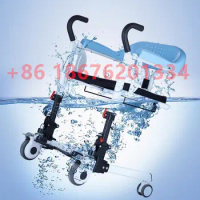 Old Man Home Care Commode Chair Toilet Shower transfer Chair Bathroom Seat With Wheel Mobile Wheelchair