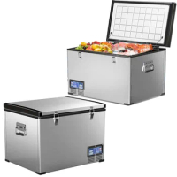 60L rv refrigerators freezer DC 12/24V outdoor camping fridge freezer with compressor 12v car freezer