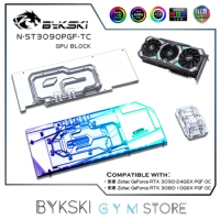 Bykski GPU Active Backplate Block For ZOTAC RTX 3080 3090 PGF OC, PCB Backside Memory(VRAM) VGA Cooler,N-ST3090PGF-TC