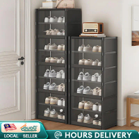 Shoe Cabinet Plastic Box Storage Box Black Shoe Rack Shoe Racks Stackable Shoe Box Indoor Storage