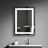 Fantasy LED Mirror 3 Color Touch Screen - Cermin Rias 60x80cm Cermin LED Dinding Cermin Make Up Cerm