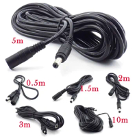 Female to Male Plug CCTV DC Power Cable Extension Cord Adapter Power Cords 5.5mmx2.1mm For Camera Power Extension Cords