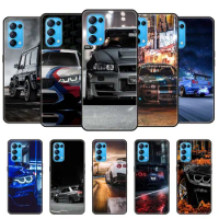 Phone Case For OPPO Reno 8 7 6 5 4 Pro Z T 5G phone Cover silicone soft shell for oppo Reno 8 7 PRO T case reno8 Sports car