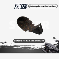 Motorcycle Seat Bucket Liner Suitable for Yamaha Xmax300PU Leather Waterproof and Wear-resistant Full Surround Seat Bucket Cover
