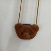 Beruang dompet anak-anak kecil 14 cm x 11 cm