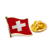 Switzerland 瑞士國旗 紀念飾品 國旗飾品 國旗別針 紀念品 國旗徽章 紀念別針 出國