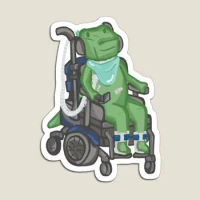 Order Trex Motorized Wheelchair Magnet Colorful Funny Home Toy Magnetic Stickers for Fridge Organizer Cute Kids Baby Holder