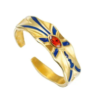 Game Fate Grand Order Gilgamesh Ring Cosplay Metal Opening Adjustable Unisex Rings Jewelry Prop Accessories Gift