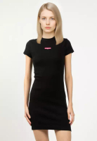 Tommy Hilfiger 商標羅紋針織連身迷你裙 - Tommy Jeans