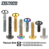 Xingxi Titanium Bolt M6/M8X12/15/20/25/30/35/40mm Allen Key Head Ti Screw For Bicycle Motorcycle Brake