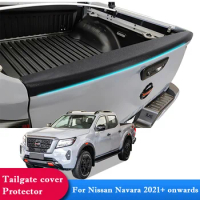 Tailgate Cover Trim Rear Guard Cap Protector for Nissan Navara NP300 2021-2023 Auto Car Accessories 