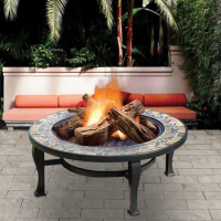 Homestay Cafe Hotel Fire Pits Terrace Barbecue Grill Table Set Shopping Mall Commercial Brazier Indoor Apartment Winter Heater G