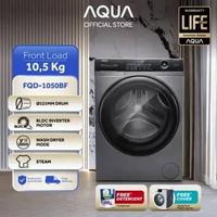 Aqua Elektronik FQD-1050BF Mesin Cuci Pengering Front Loading - 10.5 Kg - Super Wash Series