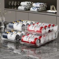 雪櫃飲料收納盒啤酒可樂易拉罐整理神器雙層抽屜式儲物架