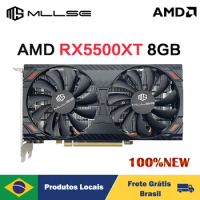 MLLSE RX 5500xt 8GB Graphics Card Placa De Video 128bit GDDR6 Gaming AMD Radeon rx 5500xt 8gb 8pin + DP*2 + HDMI*1 rx5500xt PC