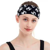 Sweatband Sports Headband New Non Slip Durable Elastic Hair Bandage Fashion Ball Shape Yoga Gym Head Band Outdoor