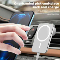15W Magsafe Qi Wireless Car Charger Holder Mount For iPhone 8 12 13 Pro Max Mini