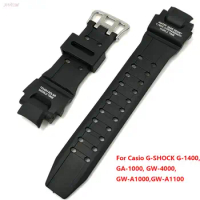Silicone Watch Strap for Casio G-Shock GA-1000 /1100 GW-4000 /A1100 G-1400 Men Sport Waterproof Wrist Band Bracelet Accessories