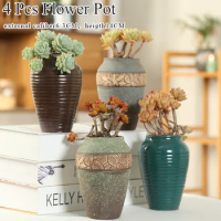 Flower Pot High Succulent Pot Big Caliber Cactus Pot Plant Garden Ceramic Planter Pots Outdoor Garden Home Decor