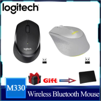 Logitech M330 SILENT PLUS Wireless Mouse, 2.4GHz with USB Nano Receiver, 1000 DPI Optical Tracking, 2-year Battery Life, Compati