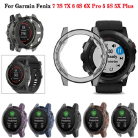 TPU Protector Case Silicone Cover For Garmin Fenix 7 7S 7X 6 6S 6X Pro Sapphire 5 5S 5X Plus Bezel Ring Anti Protective Frame