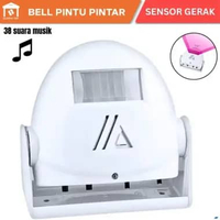 Bel Selamat Datang Bel Pintu Otomatis Sensor Gerak Dilengkapi 38 Suara Musik dan Mode Alarm